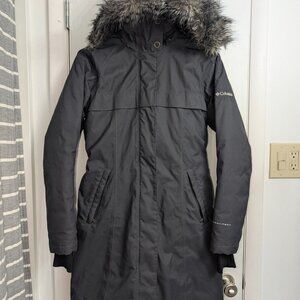 Columbia Women's FLurry Run Down Long Omni Heat Jacket Coat Hooded Parka